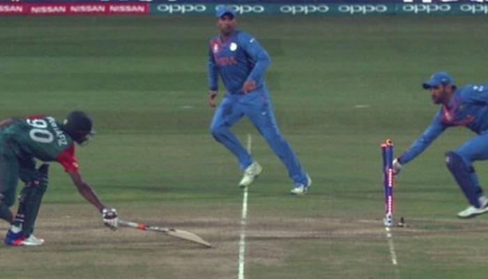 VIDEO : भारताविरुद्ध ३ चेंडूत २ धावा करु शकला नाही बांगलादेश