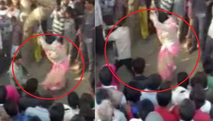 महिलेला झाडाला बांधून पतीने केली बेल्टने मारहाण, बघ्यांनी मदतीऐवजी केले VIDEO शूटिंग