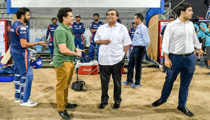मुंबई इंडियन्सचं मनोबल वाढवण्यासाठी तेंडुलकर-अंबानी मैदानात