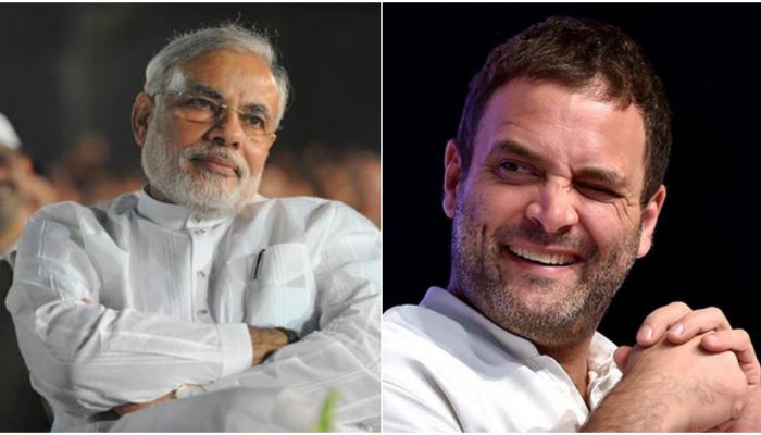 राहुल गांधी यांची लोकप्रियताही मोदींना तोडीस तोड