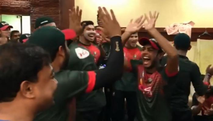 VIDEO : भारताच्या पराभवानंतर बांगलादेशी खेळाडूंचं सेलिब्रेशन