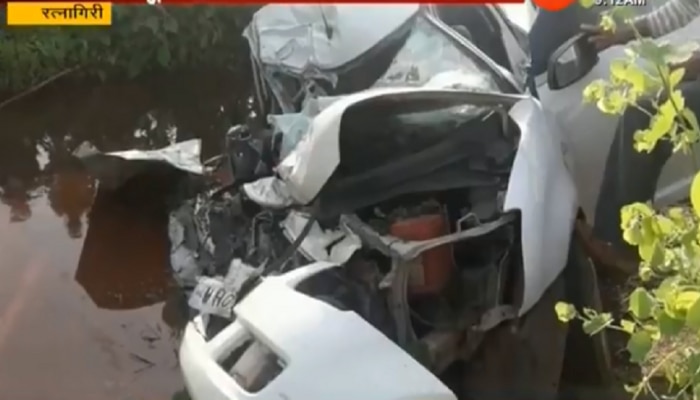 मुंबई-गोवा महामार्गावर भीषण अपघात; २ ठार २ जखमी