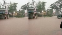 शहापूरमध्ये मुसळधार पावसामुळे अनेक भागात साचलं पाणीHeavy rain in shahapur