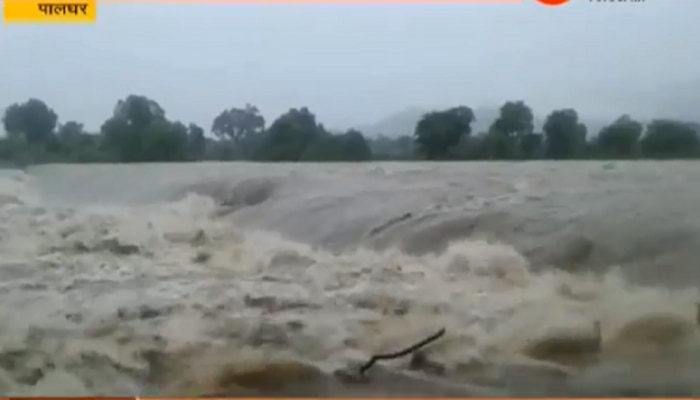 पालघरमध्ये मुसळधार पाऊस, धामनी धरणातून ७,४०० क्यूसेस पाण्याचा विसर्ग