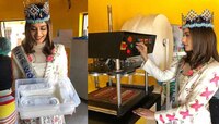 फोटोज : मानुषी छिल्लरने बनवले सॅनिटरी पॅट्स...