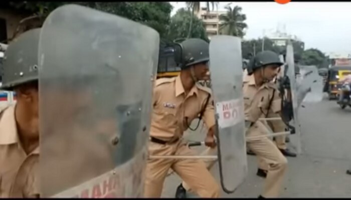 मराठा मोर्चा: मुंबईच्या प्रवेशद्वारांवर मोठा पोलीस बंदोबस्त