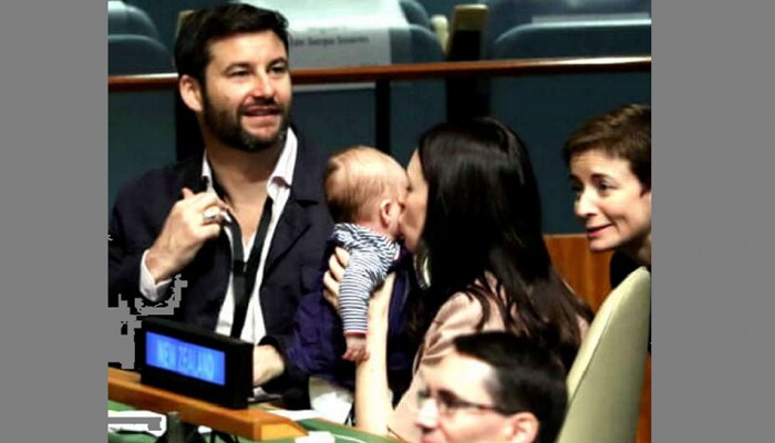 Video : पंतप्रधान तीन महिन्यांच्या बाळाला घेऊन महासभेत