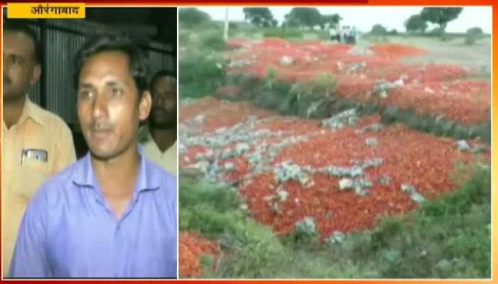 urangabad Farmers Throws All Tomatos On Road For No Market Price