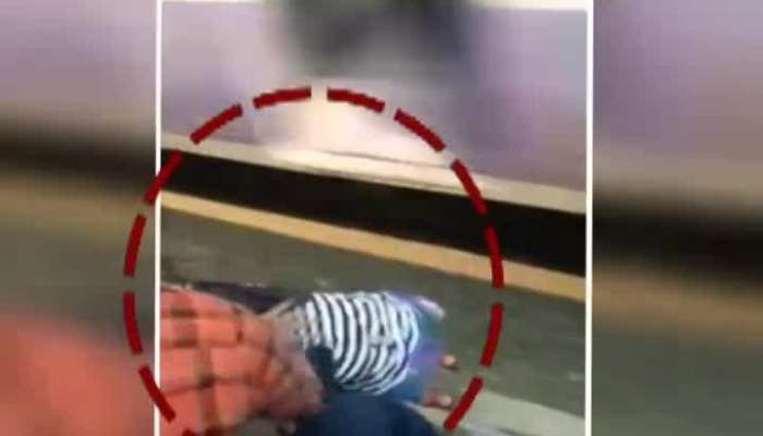 Mumbai Girl Saved In Local Train From Falling From Train