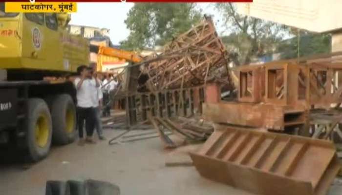 Mumbai Pillar Collapses On Mankhurd Ghatkoper Link Road