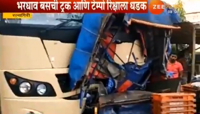 मुंबई-गोवा महामार्गावर लांजा बाजारपेठेत भीषण अपघात; एक ठार 