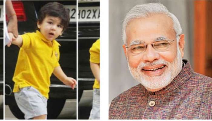 दोन वर्षांच्या तैमूरची लोकप्रियता, नरेंद्र मोदींना टक्कर 