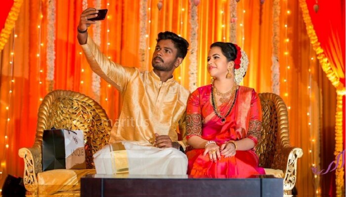 क्रिकेटर संजू सॅमसन &#039;कॉलेज फ्रेंड&#039;सोबत अडकला विवाहबंधनात