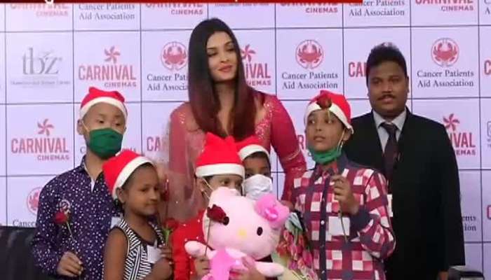 Spotlight Aishwariya Rai Bachchan Celebrate Christmas With Cancer Children Patient