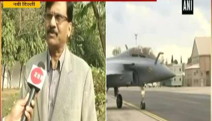  New Delhi Shivsena MP Sanajya Raut Critics On BJP Govt Over Rafale Deal