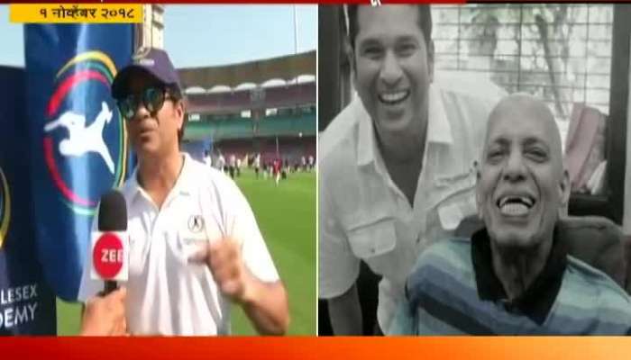 sachin tendulkar shared memories of ramakant achrekar sir