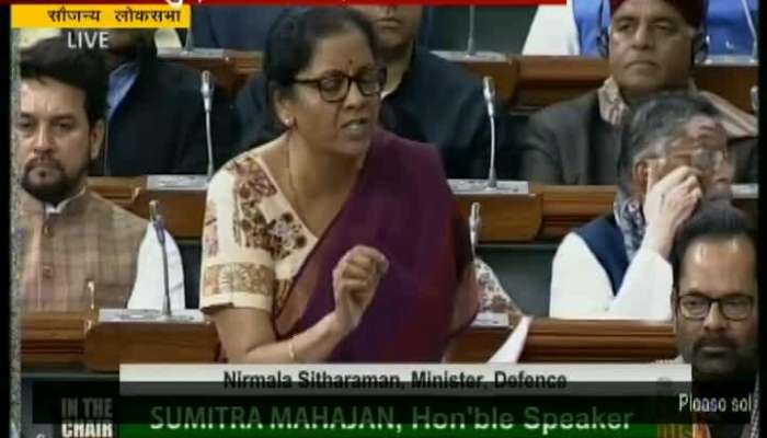 Lok Sabha Defence Minister Nirmala Sitharaman On Rafale Deal