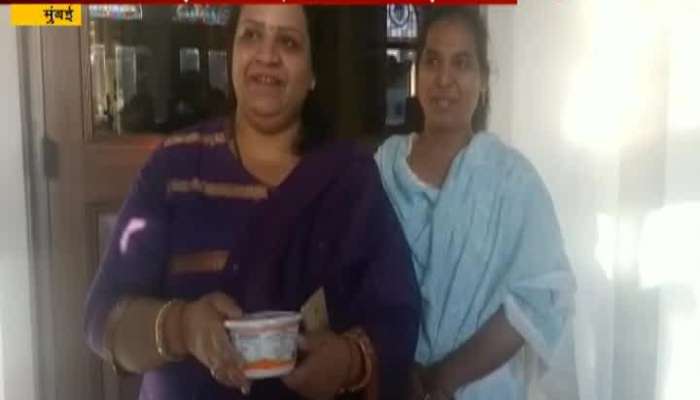 mumbai land scam ncp corporator rakhi jadhav distributed shrikhand in bmc