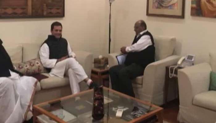 New Delhi Rahul Gandhi And NCP Supremo Sharad Pawar Meeting For Grand Alliance Over