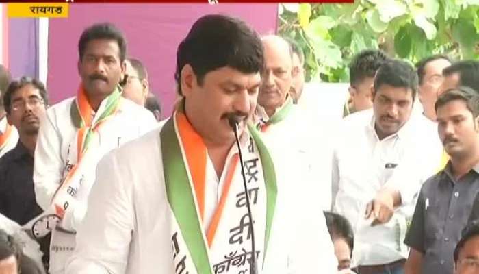 Raigad NCP Dhananjay Munde At Nirdhar Parivartan Yatra Criticising Maharashtra Govt