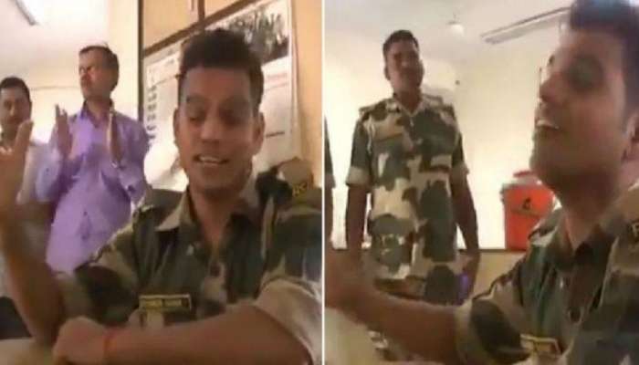 VIDEO : BSF जवानाचं हे गाणं ऐकताच तुमचं ऊर भरून येईल