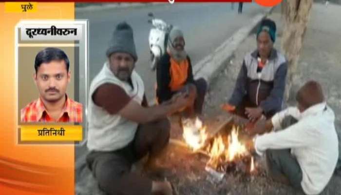 Dhule Temperature Down Cold Wave In North Maharashtra