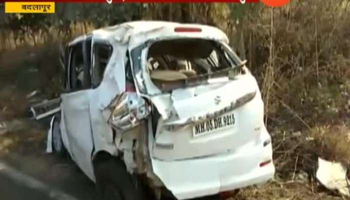 Badlapur Two Dead And Five Injured Car Accident Near Barvi Dam