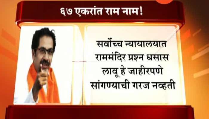 Shivsena Mouthpiece Saamana news paper on ram janmabhumi issue 