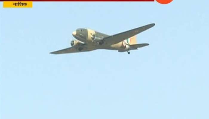 Vinatage Military Aircraft Dakota Reaches At Nashik