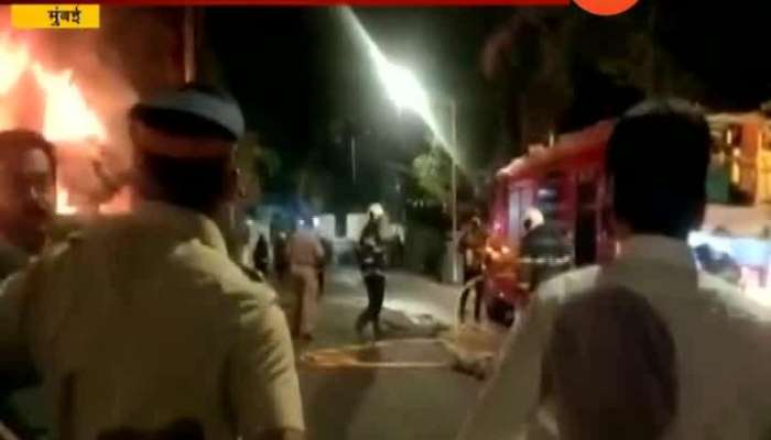 Mumbai Cabinet Minister Girish Bapat On Fire At Dyaneshwari Bunglow