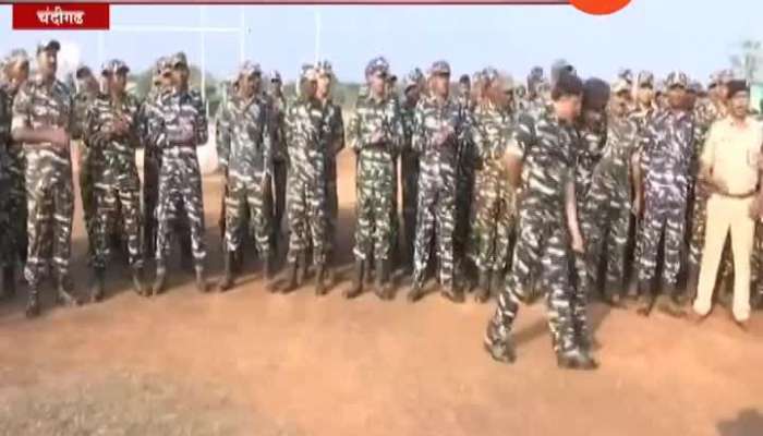  Chhandigarh CRPF Jawan Celebration On IAF Surgical Strike In POK