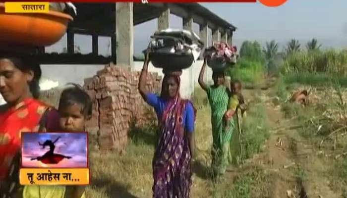  Satara Women Workers Doing Farming Work Of Sugarcane Cutting Dont Know About Womens Day