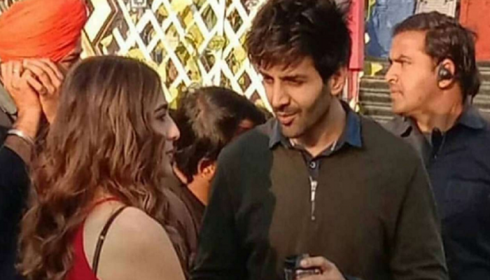 'लव आज कल 2' सिनेमाच्या सेटवरून सारा-कार्तिकचा फोटो व्हायरल 