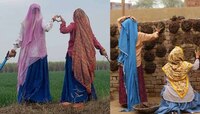 तापसी आणि भूमिचा गोवऱ्या थापताना फोटो व्हायरल