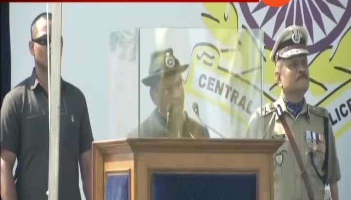 NAS Ajit Dowal Addresses The CRPF Troops At The 80th Raising Day