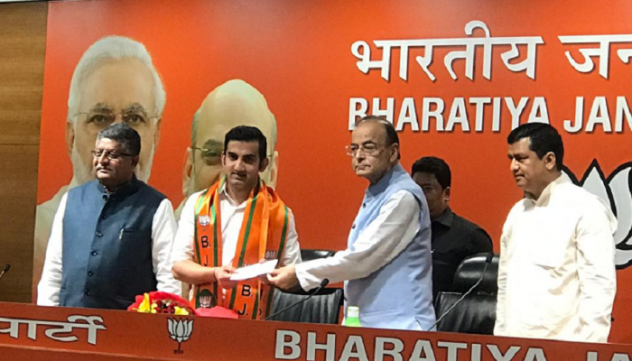 भारताचा माजी क्रिकेटर गौतम गंभीरचा भाजपमध्ये प्रवेश
