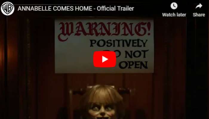 Annabelle Comes Home trailer: थरकाप उडवणारी 'ऍनाबेल' परतली अन्....
