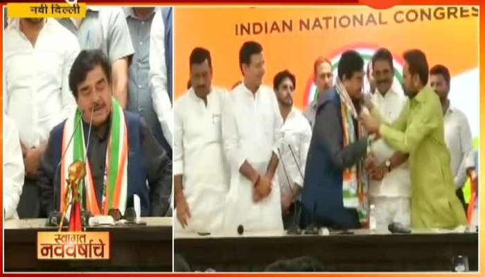 BJP Rebel Shatrughan Sinha Joins Congress Party
