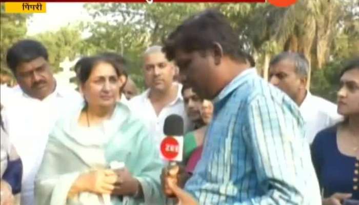 Pimpri Parth Pawar Mother Sunetra Pawar Support To His Son In LS Election