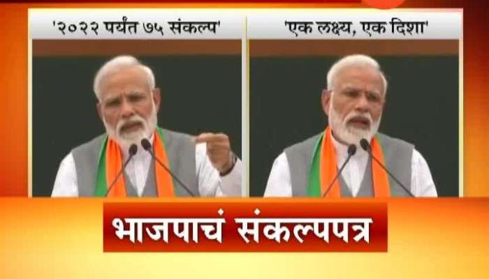 PM Narendra Modi On BJP Sankalp Patra As BJP Election Manifesto