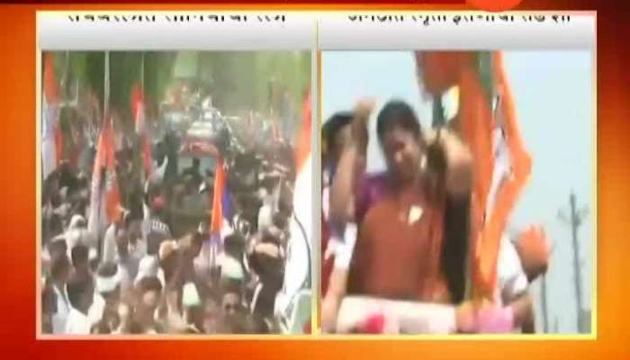 Congress Sonia Gandhi Files Nomination From Raebareli And BJP Smriti Irani Files Nomination From Amethi