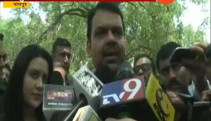 CM Devendra Fadnavis And Family Cast Vote In Nagpur For Lok Sabha Election.