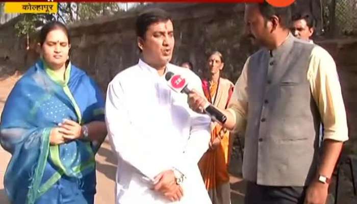 Kolhapur NCP Leader Dhananjay Mahadik Cast His Vote With Family For LS General Election 2019