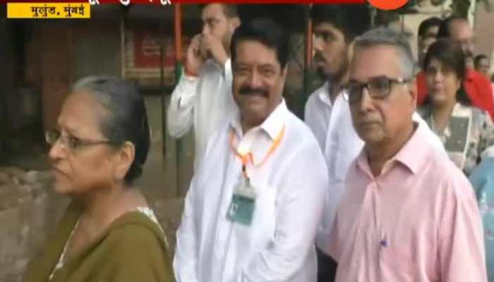 Mumbai Mulund BJP Contestant Manoj Kotak Cast His Vote For LS General Election 2019