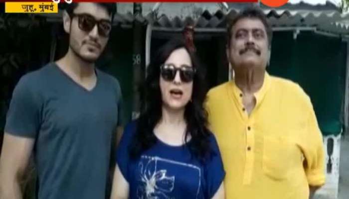Mumbai Actor kishori shahane With Husband Deepak Balraj Vij And Family Cast Vote For Lok Sabha Election 2019