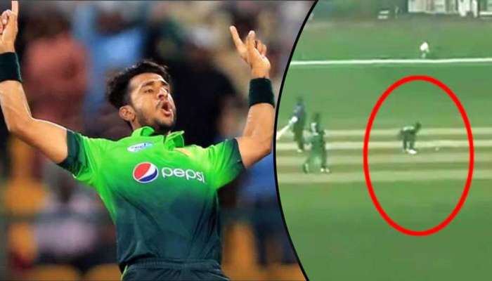 VIDEO: पाकिस्तानच्या हसन अलीचा &#039;रडीचा डाव&#039;, पाहा मैदानात काय केलं
