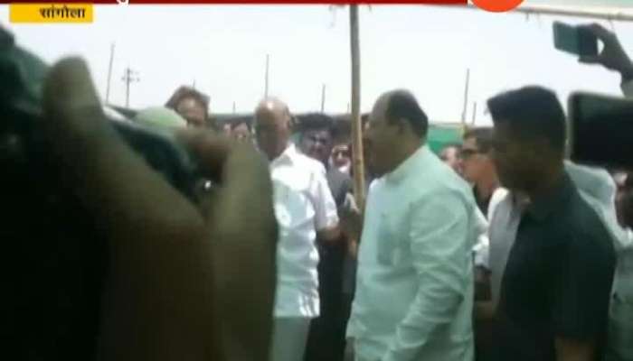 Sangola NCP Leader Sharad Pawar Visited Cattle Camp In Drought Area