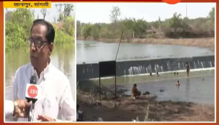 Sangli,Khanapur Villegers Are Satisfied With Get Water In River