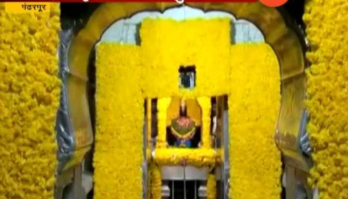 Pandharpur Lord Vitthal Mandir Decorated With Flowers For Akshaya Tritiya