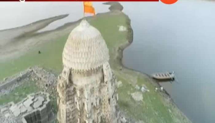 Solapur Palsnath Mandir Seen In Ujjani Dam Due To Drought Affect